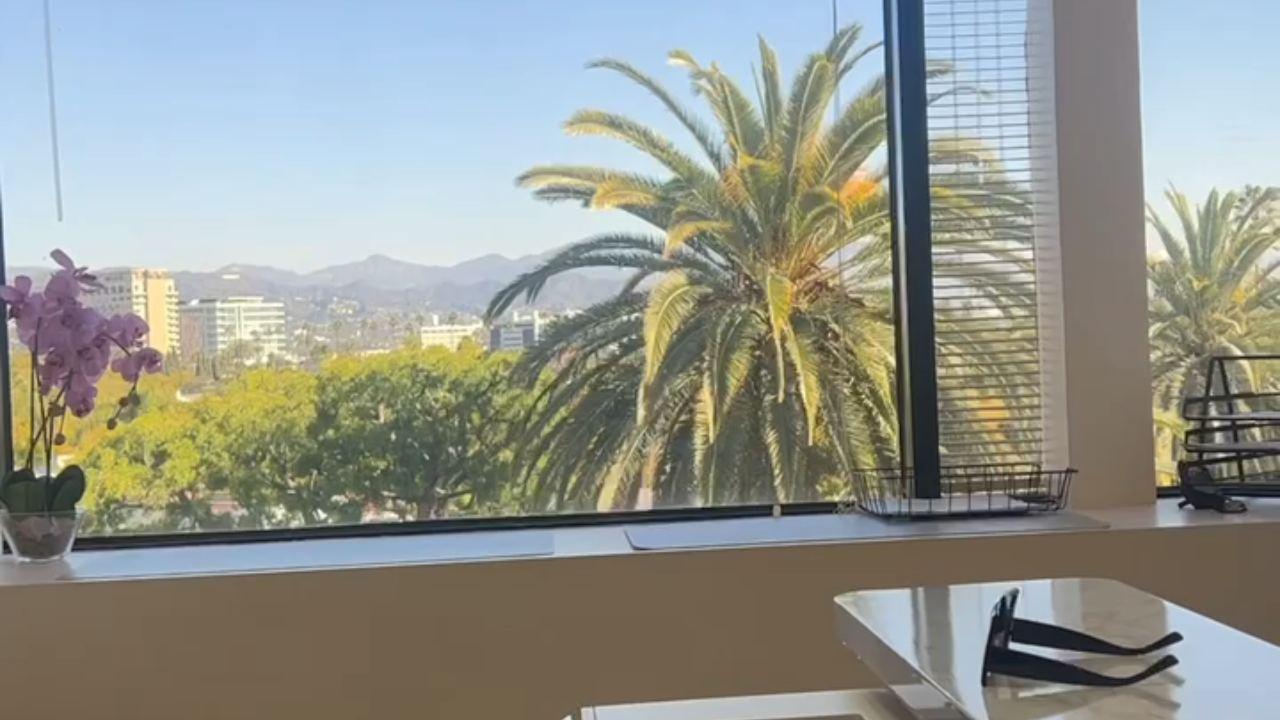 View from the Sterling Periodontics office on Wilshire Boulevard